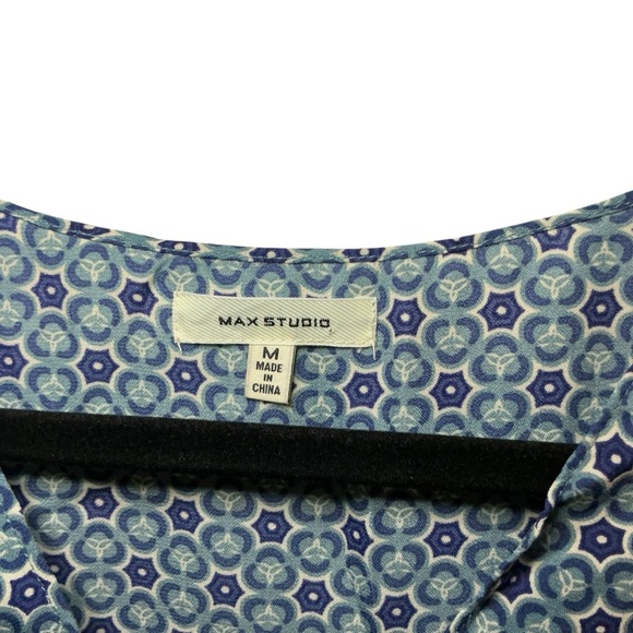 Max Studio Monochrome Patterned Blouse - Picture 4 of 5